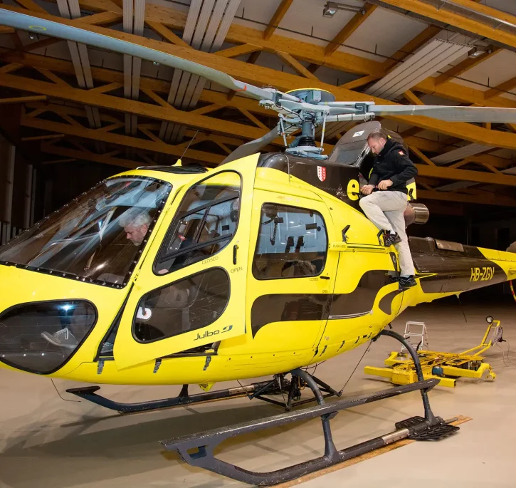 AS3550B3 d'Eagle Valais en maintenance.